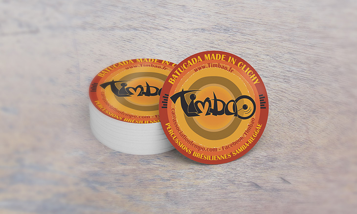 Timbao, réalisation de stickers